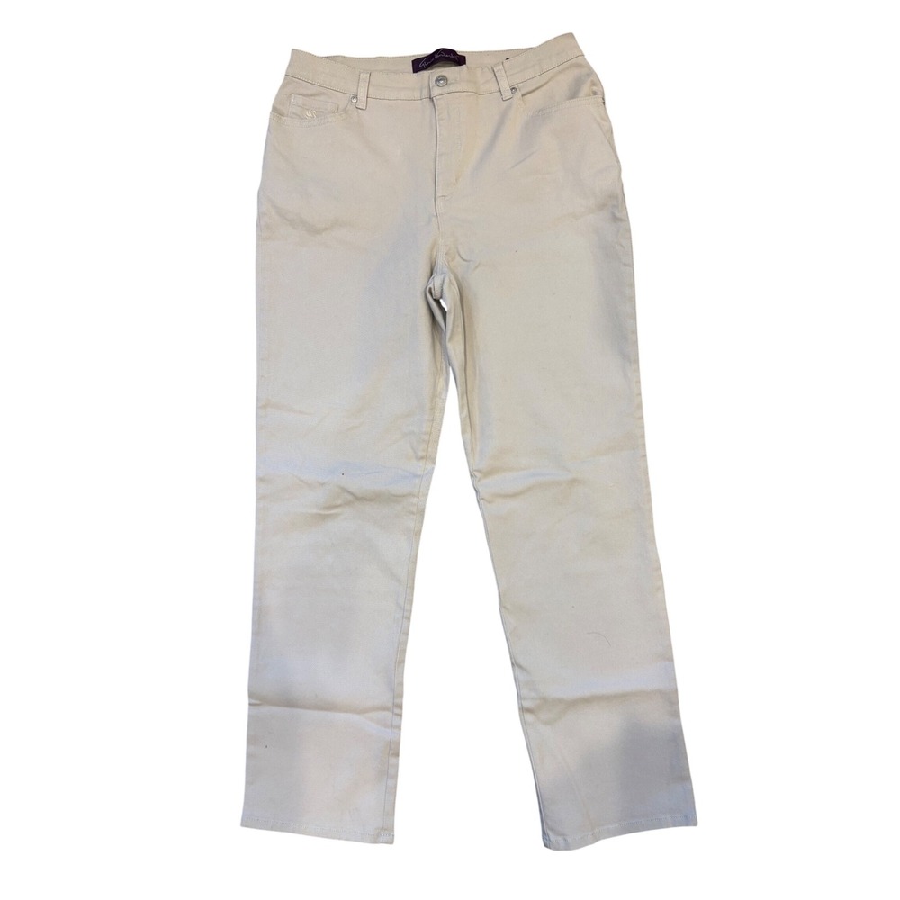 Gloria Vanderbilt Amanda Classic Fit Beige Pants Women's Size 12